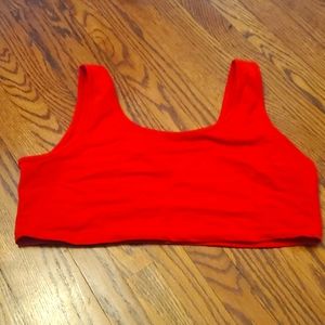 Red top matches bottoms